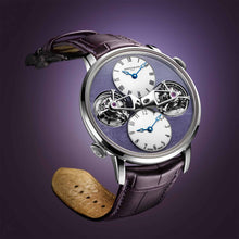 Arnold & Son Double Tourbillon White Gold Charoite Watch