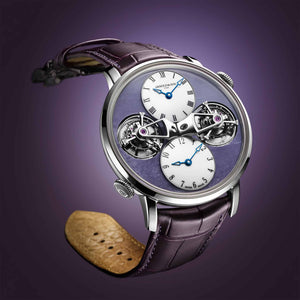 Arnold & Son Double Tourbillon White Gold Charoite Watch