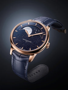 Arnold & Son Perpetual Moon 38 Red Gold Blue Aventurine Watch