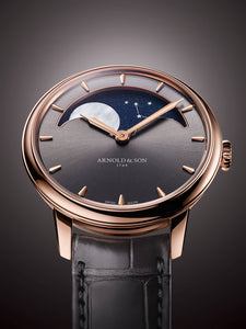 Arnold & Son Perpetual Moon 38 Red Gold Cliff Grey Watch