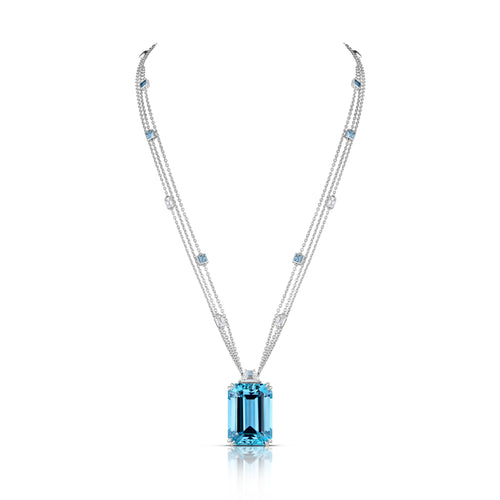 33.33 Carat Aquamarine Necklace