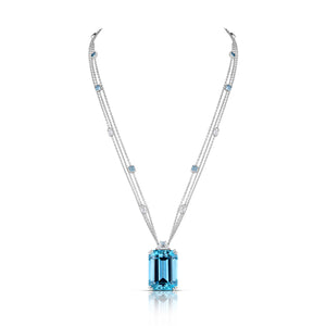 33.33 Carat Aquamarine Necklace