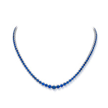 14.96 Carat Sapphire and Diamond Necklace