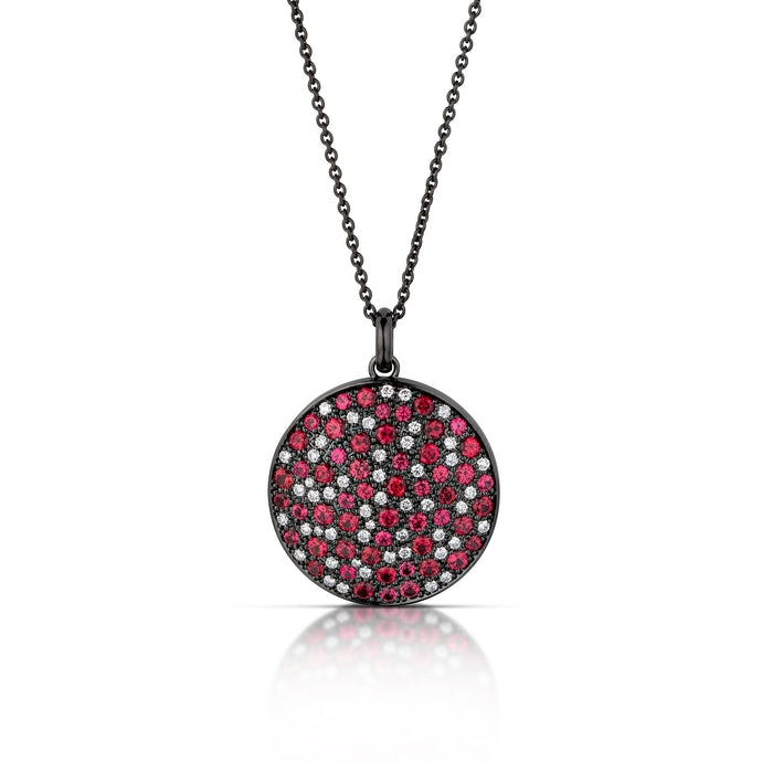 3.14 Carat Spinel and Diamond Necklace
