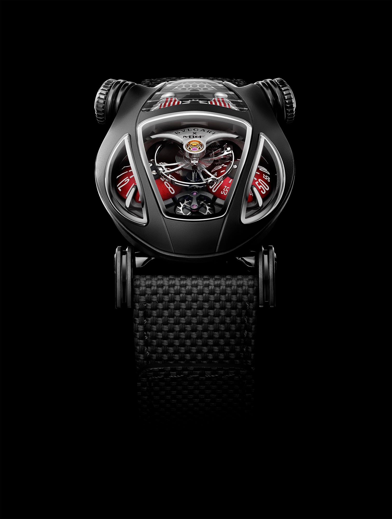 BVLGARI X MB&F Serpenti Stainless Steel/Black PVD Watch display picture 2