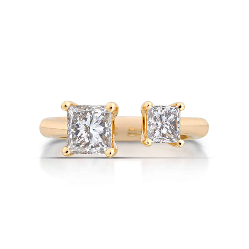 1.04 Carat Princess Cut Diamond Pinky Ring