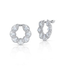 3.25 Carat Diamond Circle Earrings