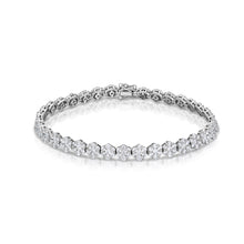 6.72 Carat Diamond Cluster Line Bracelet