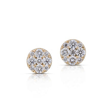 0.50 Carat Diamond Cluster Stud Earrings