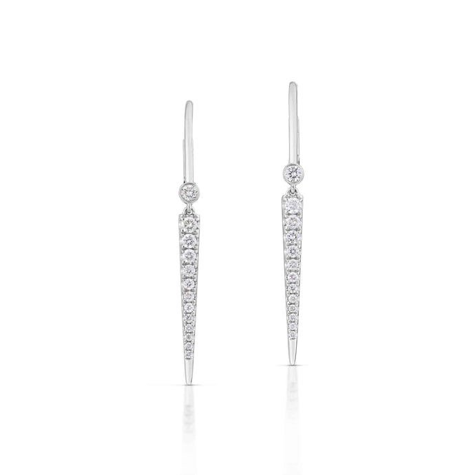 0.39 Carat Diamond Spike Earrings