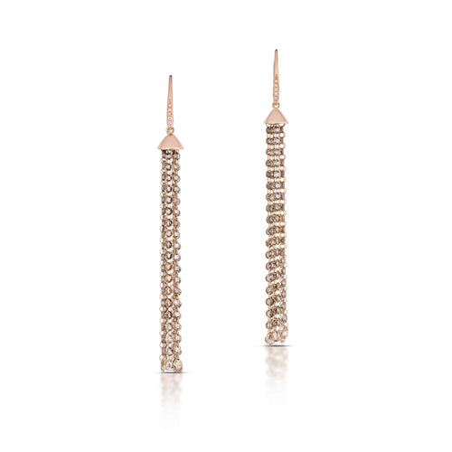 13.02 Carat Diamond Tassel Earrings