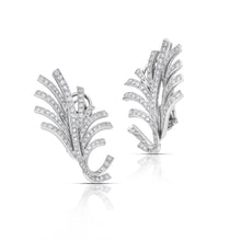 3.50 Carat Diamond Feather Earrings