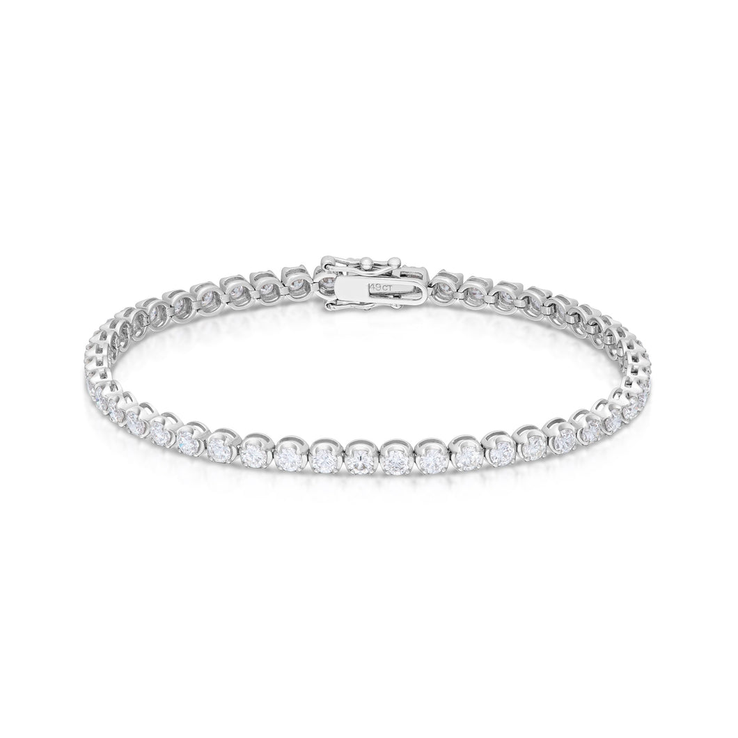 4.49 Carat Diamond Line Bracelet