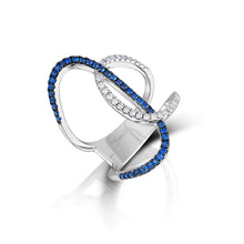0.49 Carat Sapphire and Diamond Fashion Ring