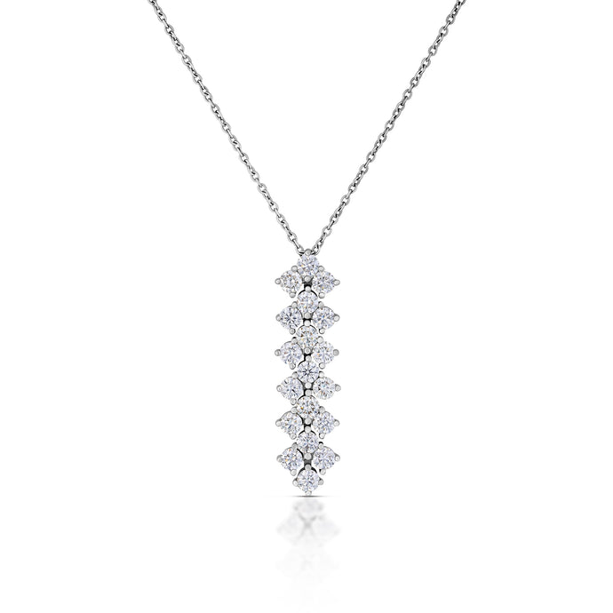 1.90 Carat Diamond Line Necklace
