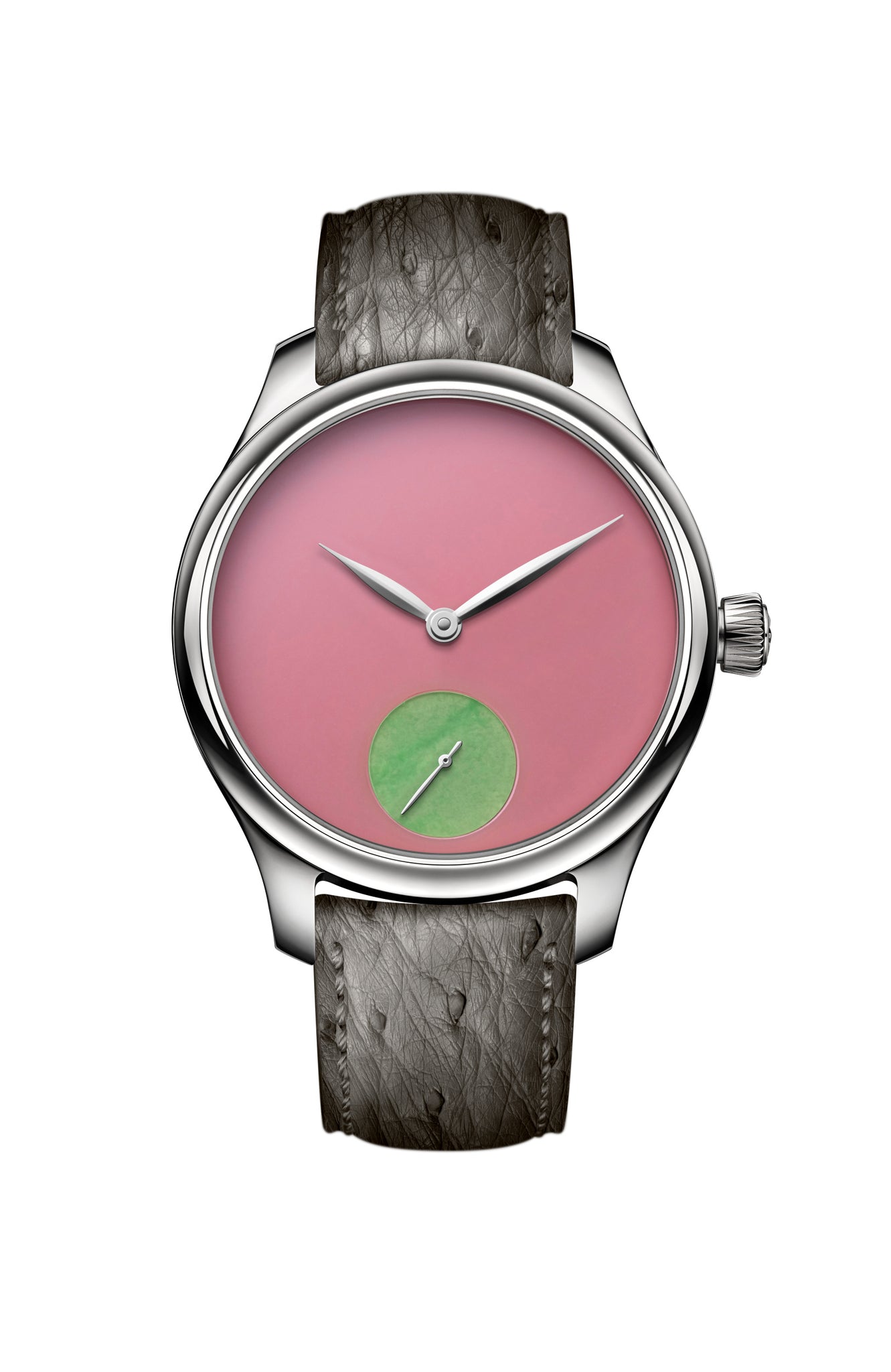 Opal and jade watch Hands-On: An Onslaught Of Stone Dials With H. Moser & Cie main image 4