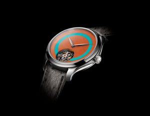 H. Moser & Cie Endeavour Tourbillon Concept Pop Orange Coral Watch