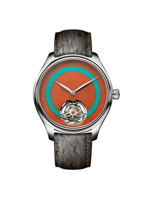 H. Moser & Cie Endeavour Tourbillon Concept Pop Orange Coral Watch