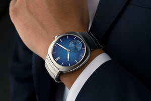 H. Moser & Cie. Streamliner Small Seconds Blue Enamel Watch Watch