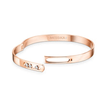 Messika Move Noa Diamond Bangle Bracelet in Pink Gold