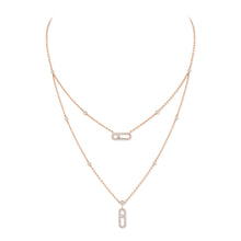 Messika Move Uno 2 Row Pavé Diamond Necklace