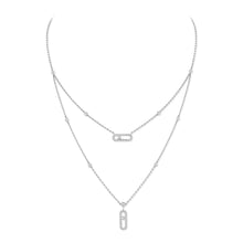 Messika Move Uno 2 Row Pavé Diamond Necklace