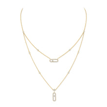 Messika Move Uno 2 Row Pavé Diamond Necklace