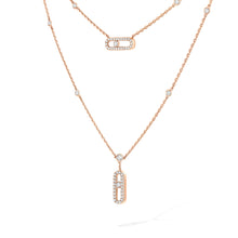 Messika Move Uno 2 Row Pavé Diamond Necklace
