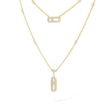 Messika Move Uno 2 Row Pavé Diamond Necklace