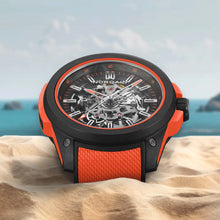 Noqain Wild ONE Skeleton 42mm Coral Watch