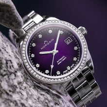 Norqain Adventure 37mm Purple Gradient Diamond Bezel Watch