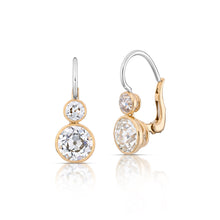Bezel Set Diamond Earrings