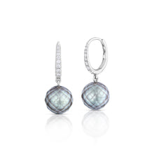 Tahitian Pearl and Diamond Drop Earrings