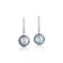 Tahitian Pearl and Diamond Drop Earrings