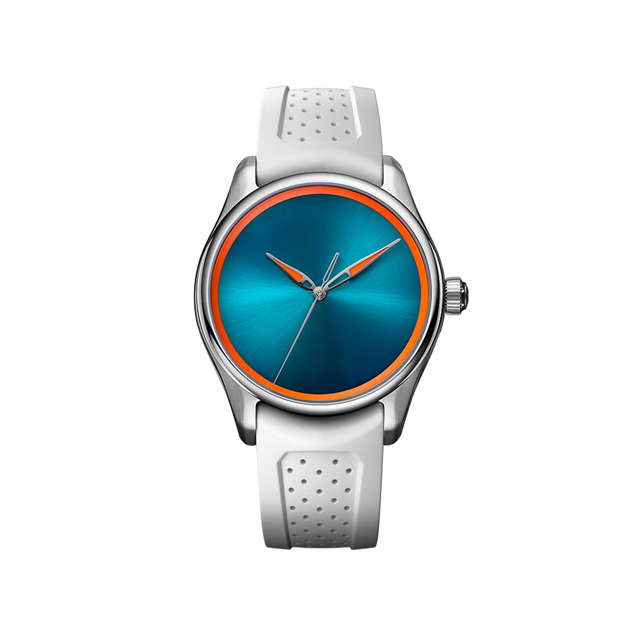 H. Moser & Cie. Pioneer Centre Seconds Spiced Aqua Steel Watch