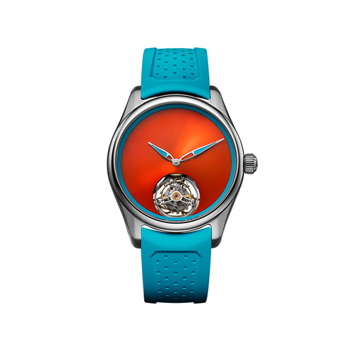 H. Moser & Cie. Pioneer Tourbillon Spiced Aqua Watch