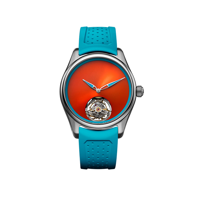 H. Moser & Cie. Pioneer Tourbillon Spiced Aqua Watch