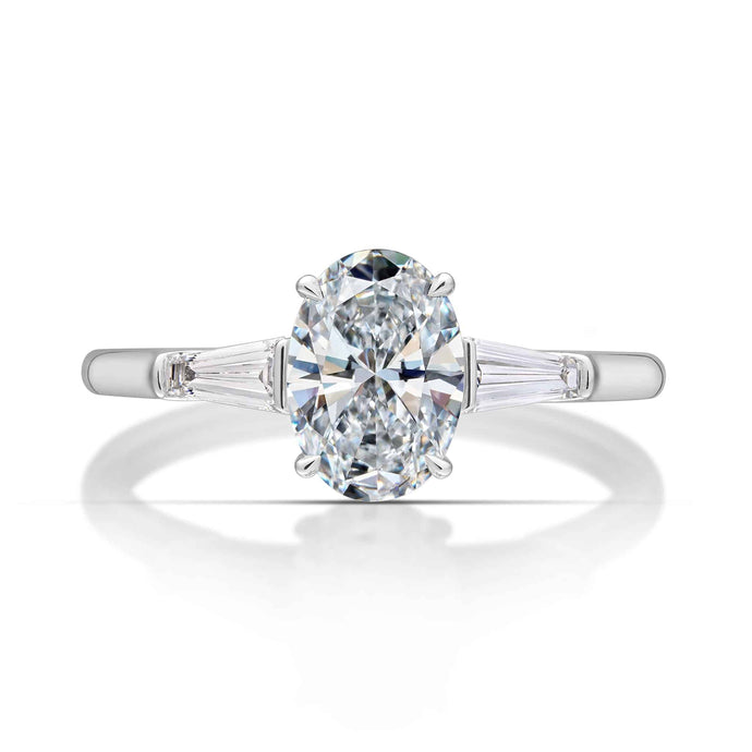 1.06 Carat Oval Cut Diamond Engagement Ring