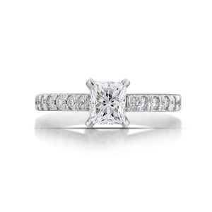 1.05 Carat Princess Cut Diamond Ring