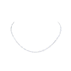 6.65 Carat Rose Cut Diamond Beaded Necklace