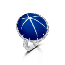 27.39 Carat Ceylon Star Sapphire and Diamond Ring