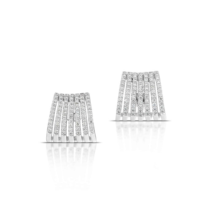 0.68 Carat Diamond Fan Earrings