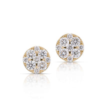 1.00 Carat Diamond Cluster Stud Earrings
