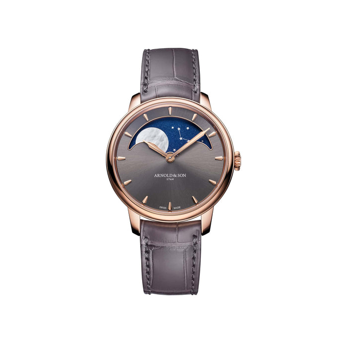 Arnold & Son Perpetual Moon 38 Red Gold Cliff Grey Watch