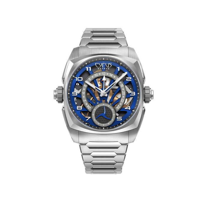 Cyrus Klepcys GMT Ocean Blue Titanium Watch