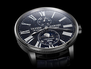 Ulysse Nardin Marine Torpilleur Moonphase Aventurine 42mm Steel Watch