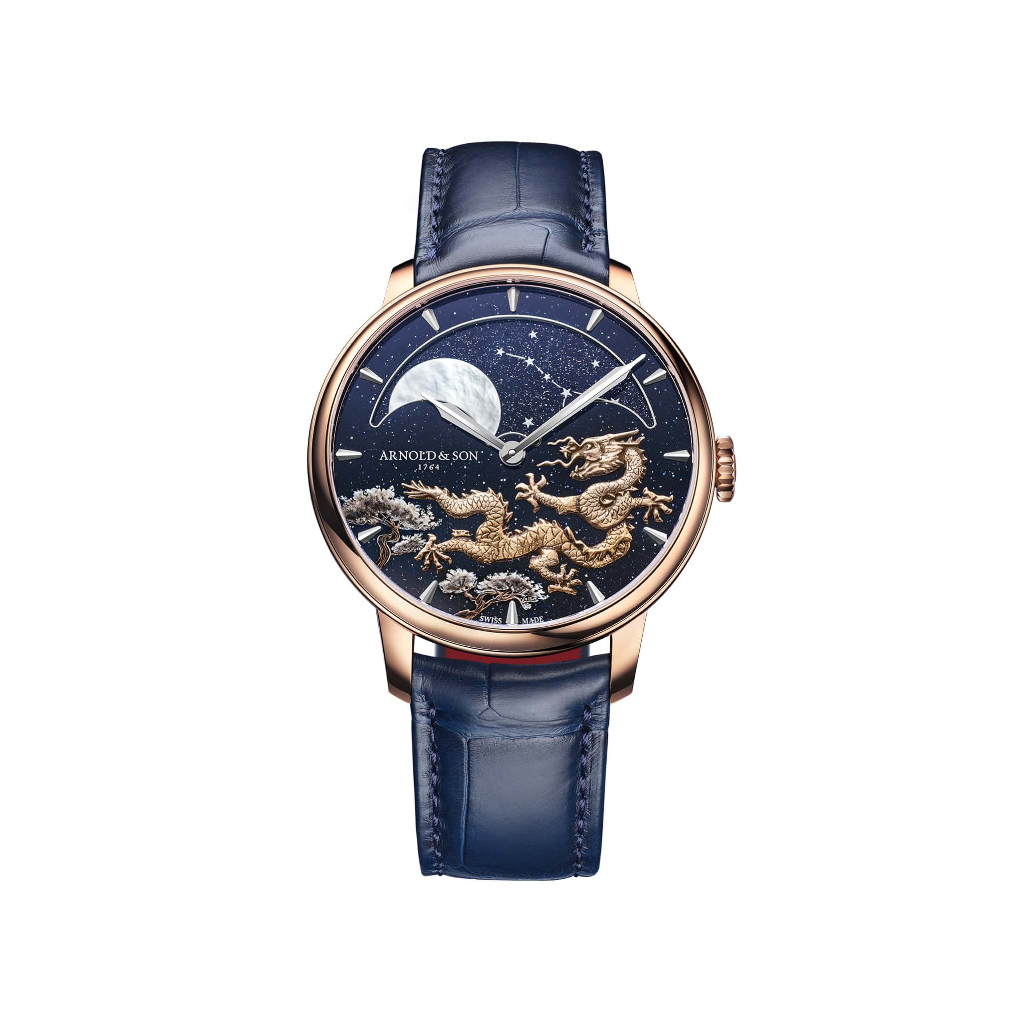 Arnold & Son Perpetual Moon Year of the Dragon Red Gold Blue Aventur