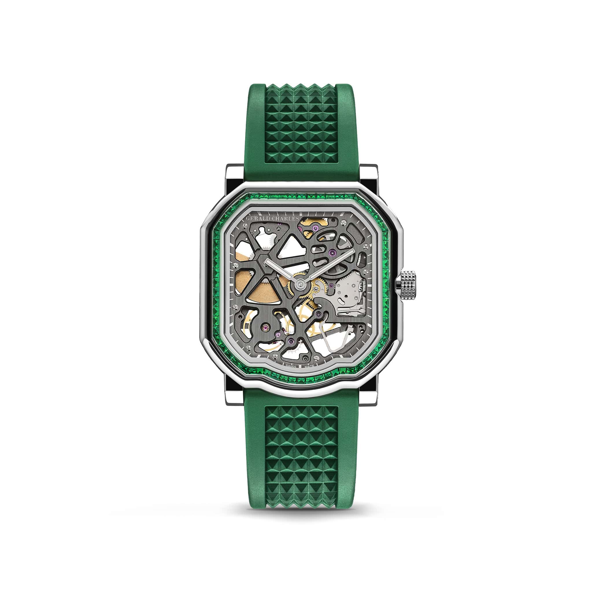 Gerald Charles Maestro 8.0 Squelette Gem-Set Emeralds Watch