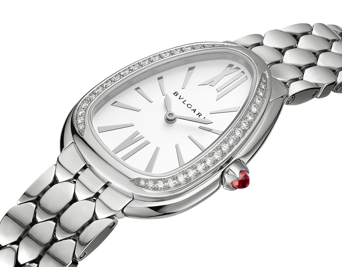 Bulgari Serpenti Seduttori Stainless Steel with Diamonds Watch