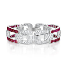 Art Deco Ruby and Diamond Bracelet